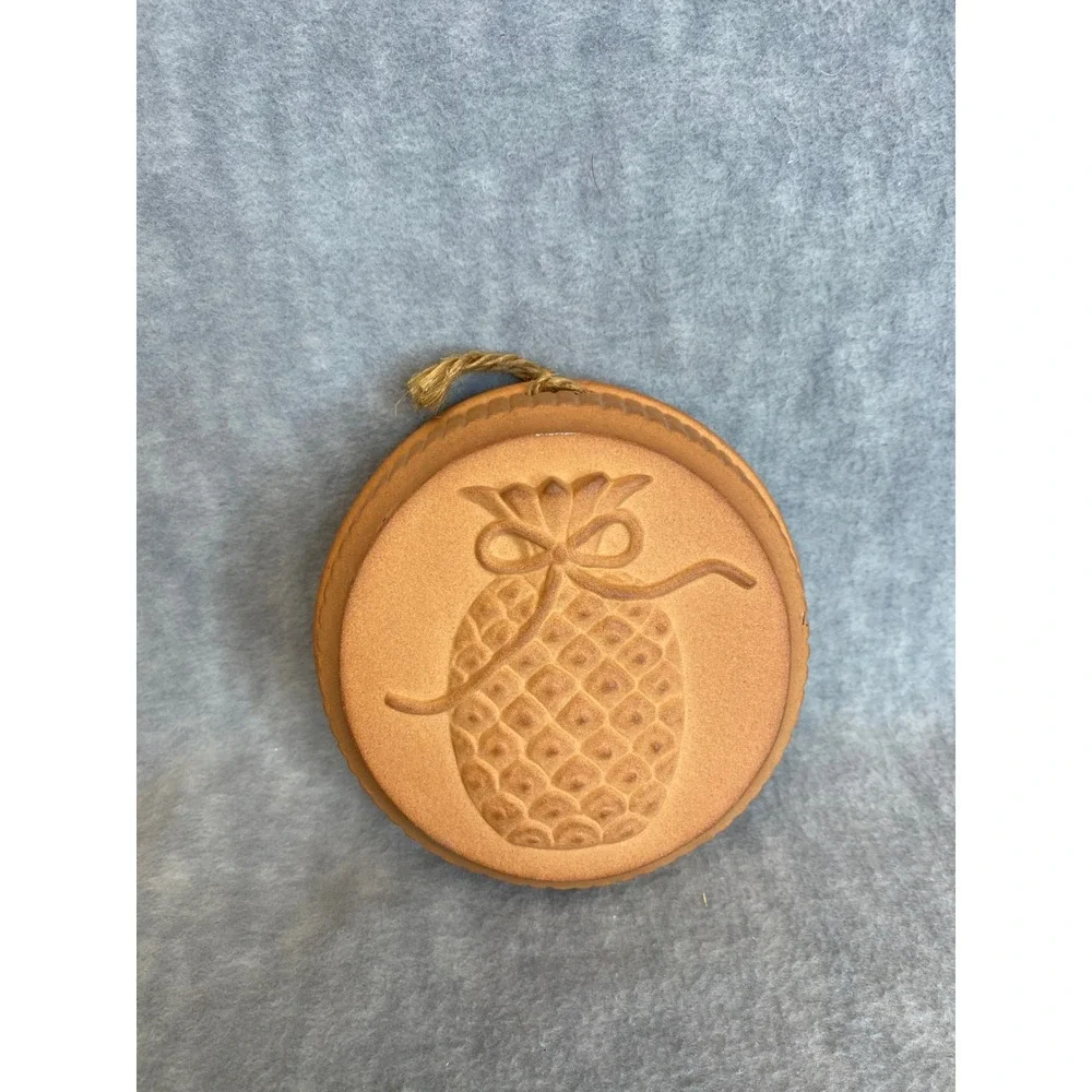 Terracotta Pineapple Embossed‎ Vintage Mold Round Hanging Kitchen Decor Rustic